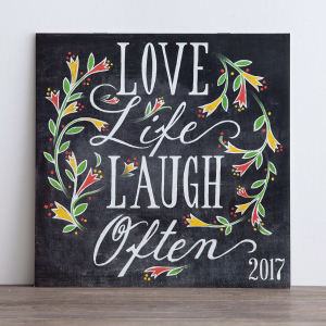 2017 Calendar - Love Life Laugh Often PB - DaySpring